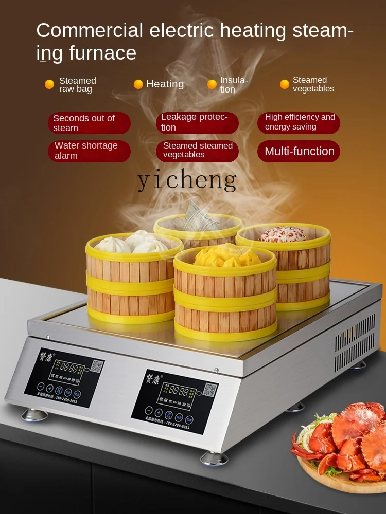 Tqh Steam Buns Furnace Multi-Functional Breakfast Steam Steamed Vermicelli Roll Machine Large Capacity Steamed Bread