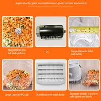 Commercial Electric Vegetable Dicing Machine Radish Carrot Potato Onion Granule Slice Cube Cutting Machine Home Food Processor 2