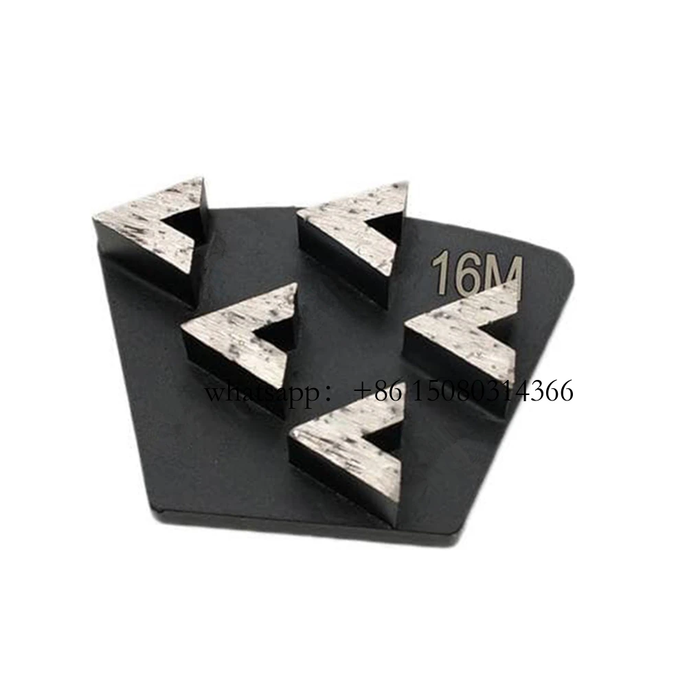 

9PCS Diamond Grinding Block with Five Sharp Arrow Segments for Concrete and Asphalt Floor Polishing