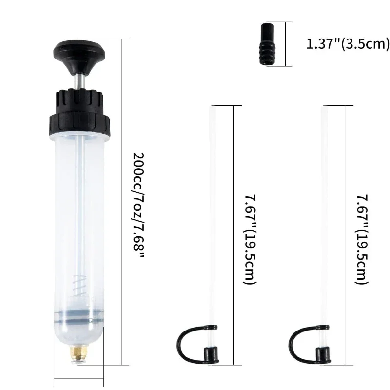 1pc Oil Fluid Extractor Filling Oil Change Syringe Bottle Transfer Automotive Fuel Extraction Pump Hand Tool Extractor Pump