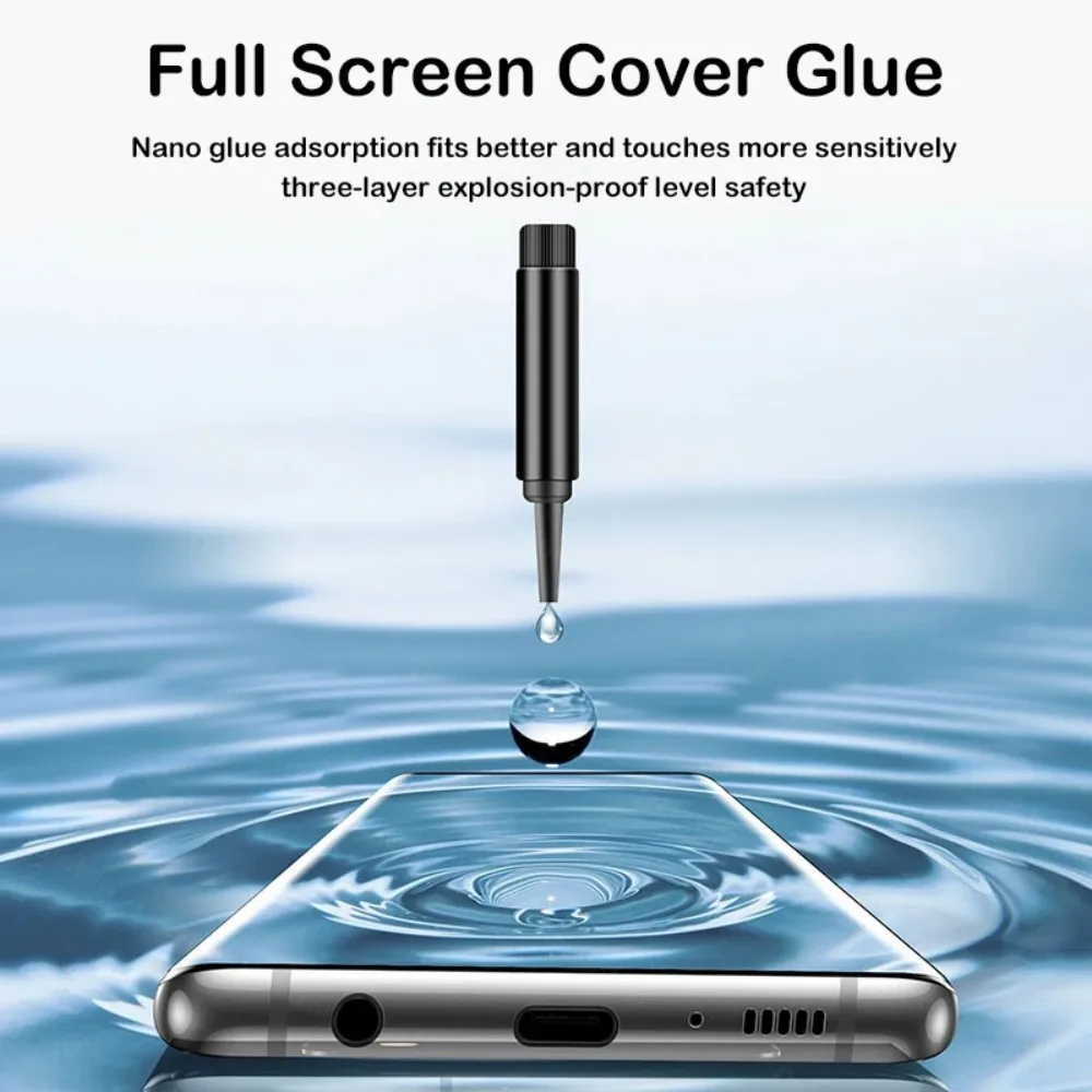 3D Curved Full Glue Tempered Glass Screen Protector with RSR UV Glass Technology