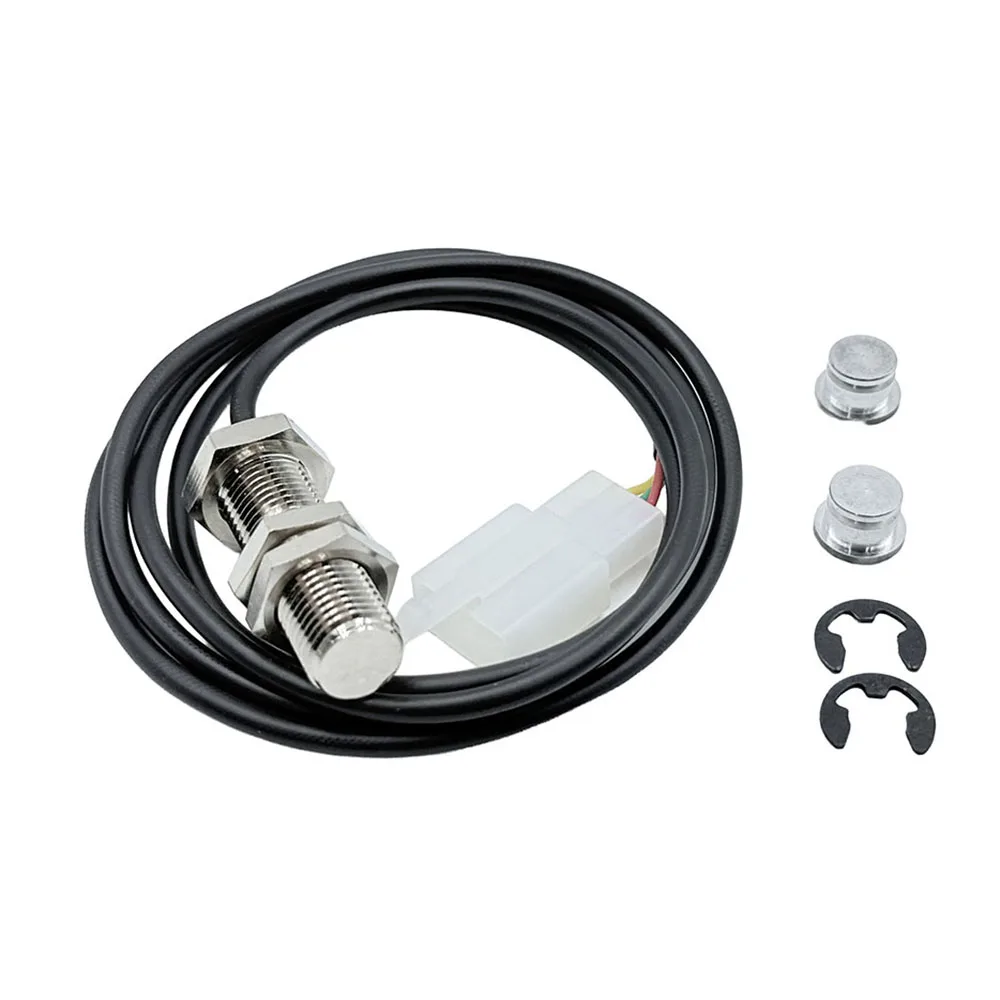 12V מוטורסיקלטה 3 פינים כבל חיישן אודומטר סקוטר דיגיטלי מהירות מגנטי ערכת החלפה עם 2 מגנטים
