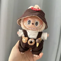 17cm Plush Doll'S Clothes Outfit Accessories For Korea Kpop Exo Labubu Idol Dolls overalls set Clothing 1