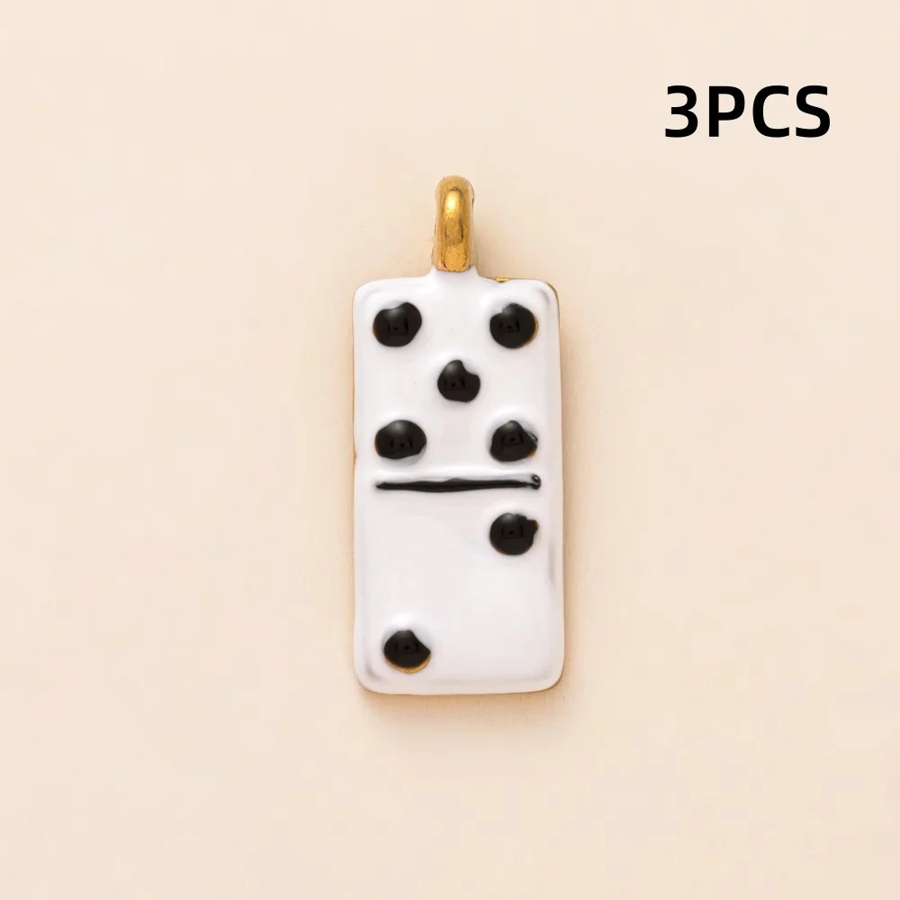 3 Stück modische und beliebte Casual-Masken-Tape-Poker-DIY-Anhänger für die Schmuckherstellung – Detail 3