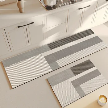 Tappetino da bagno per doccia super assorbente Tappeto da bagno antiscivolo Tappeto da ingresso per cucina semplice Porta morbida Tappetino da bagno laterale per vasca da bagno Decorazioni per la casa 1