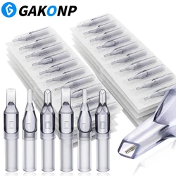 100/50/30/20/10Pcs Disposable Grey Tattoo Nozzle Tips Sterilized Tattoo Machine Gun Plastic Tips Needle Tube for Makeup Supply