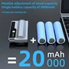 for iPhone Xiaomi Cyber Mecha Tactical Replaceable Battery Mobile Power 22.5W Fast charging Portable Charger External Battery 6