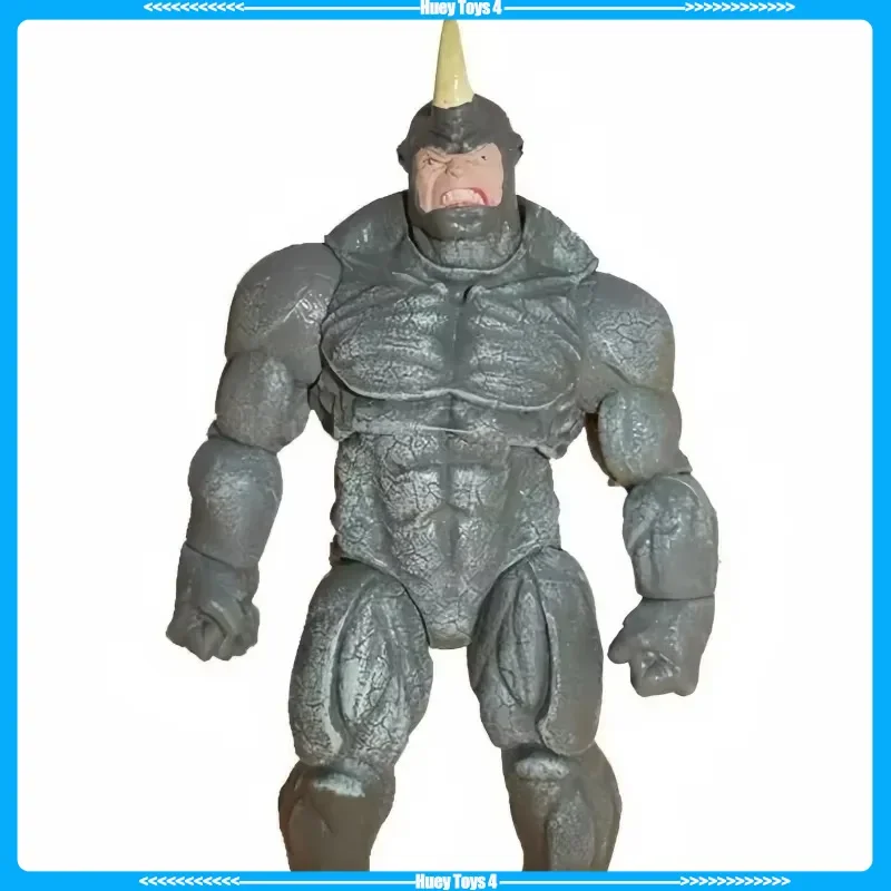 새로운 23cm 애니메이션 X-Men 어벤져스 악당 영웅 7인치 라이노 관절 가동 액션 피규어 수집용 모델 장난감 선물