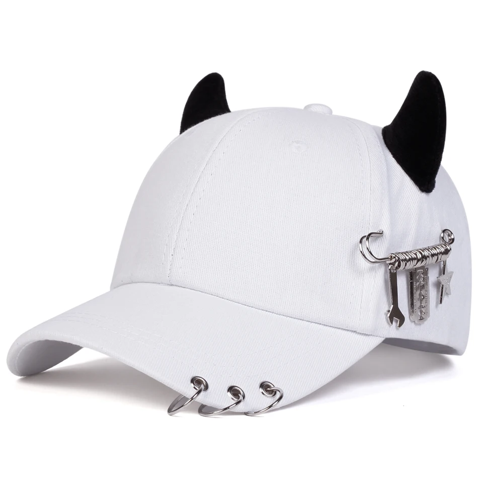 Unisex Adjustable Cow Horn Baseball Caps