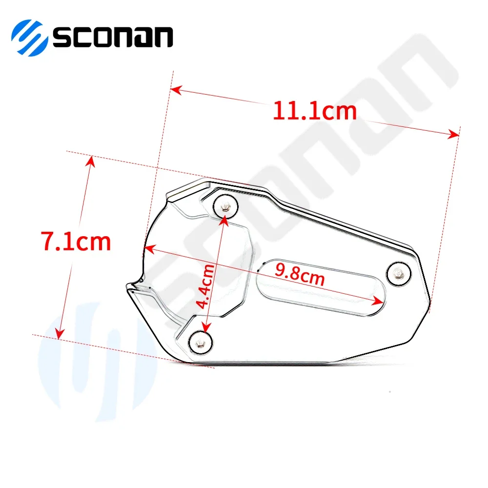 Motorcycle Accessories Kickstand Extension Plate Side Stand Enlarger Pad