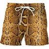 Snakeskin Beach Shorts 3D Print Summer Men Women Streetwear Oversized Surfing Board Sport Pants Swimsuits Trunks Kids Clothing 2