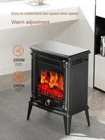 220V Camel Graphene 3D Flame Mountain Electric Fireplace Heater - Energy-Saving Heater for Winter 1