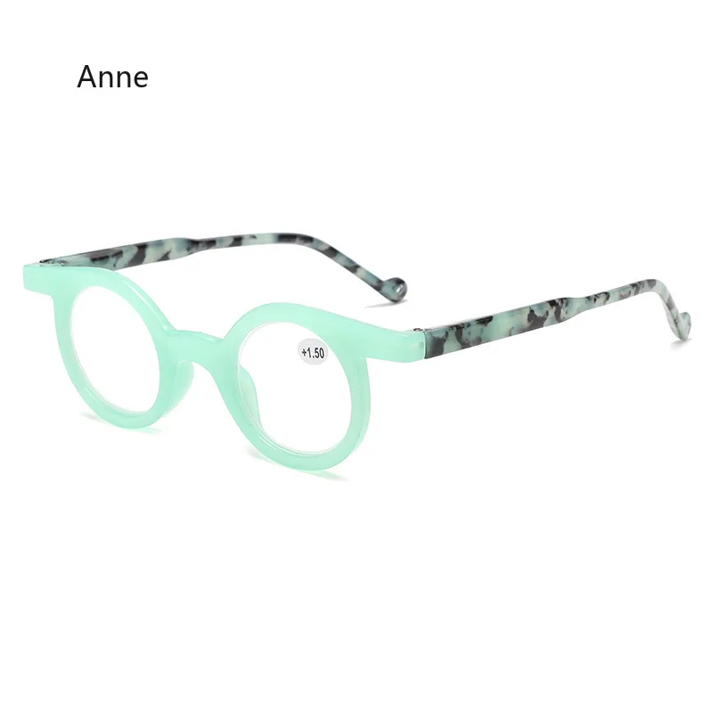Vintage Round Frame Reading Glasses Women Anti Blue Light Farsighted Eyewear Men Presbyopia Glasses Optical Prescription Eyewear 6
