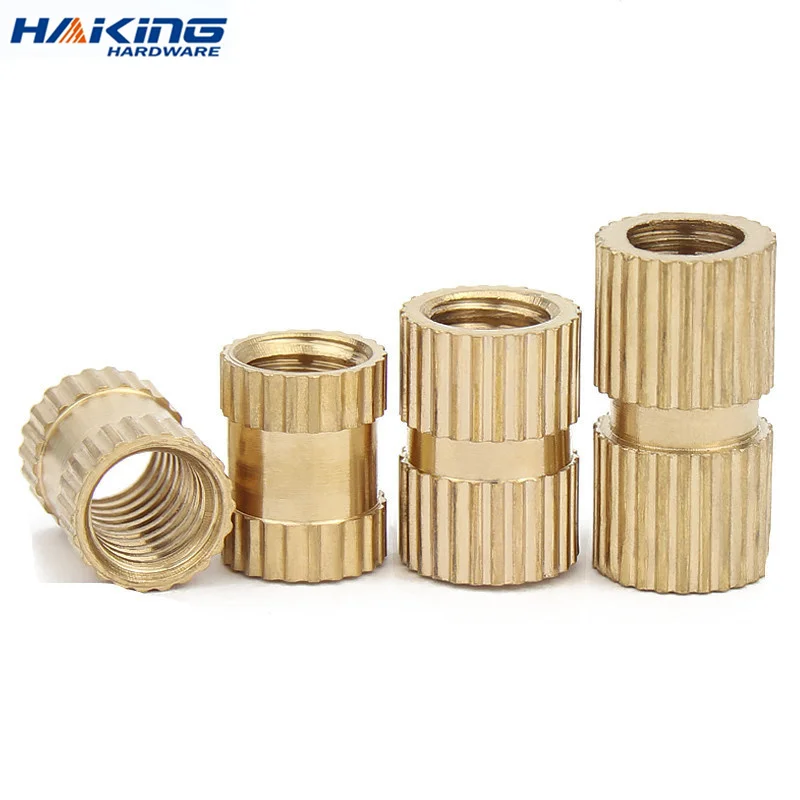 

50pcs/lot M2 M2.5 M3 M4 M5 M6 M8 Brass Insert nut Injection Molding Brass Knurled Thread Inserts Nuts