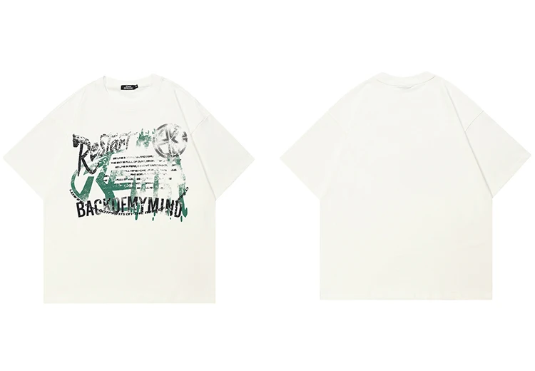 Restart Typography Graphic T-Shirt S3840ea5b10404c919a99aed9f88f34a8M