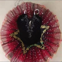 Adult Women Black Red Professional Tutu La Esmeralda Ballet Tutu Platter Pancake Tutu Dress Girls Kids Ballerina Party Costume - Image 3
