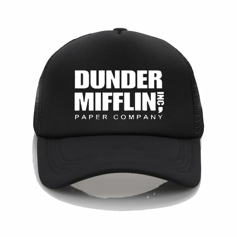 

Забавные модные шапки Dunder Mifflin, бейсболка, летние мужские и женские регулируемые Снэпбэк кепки, Кепка от солнца для папы