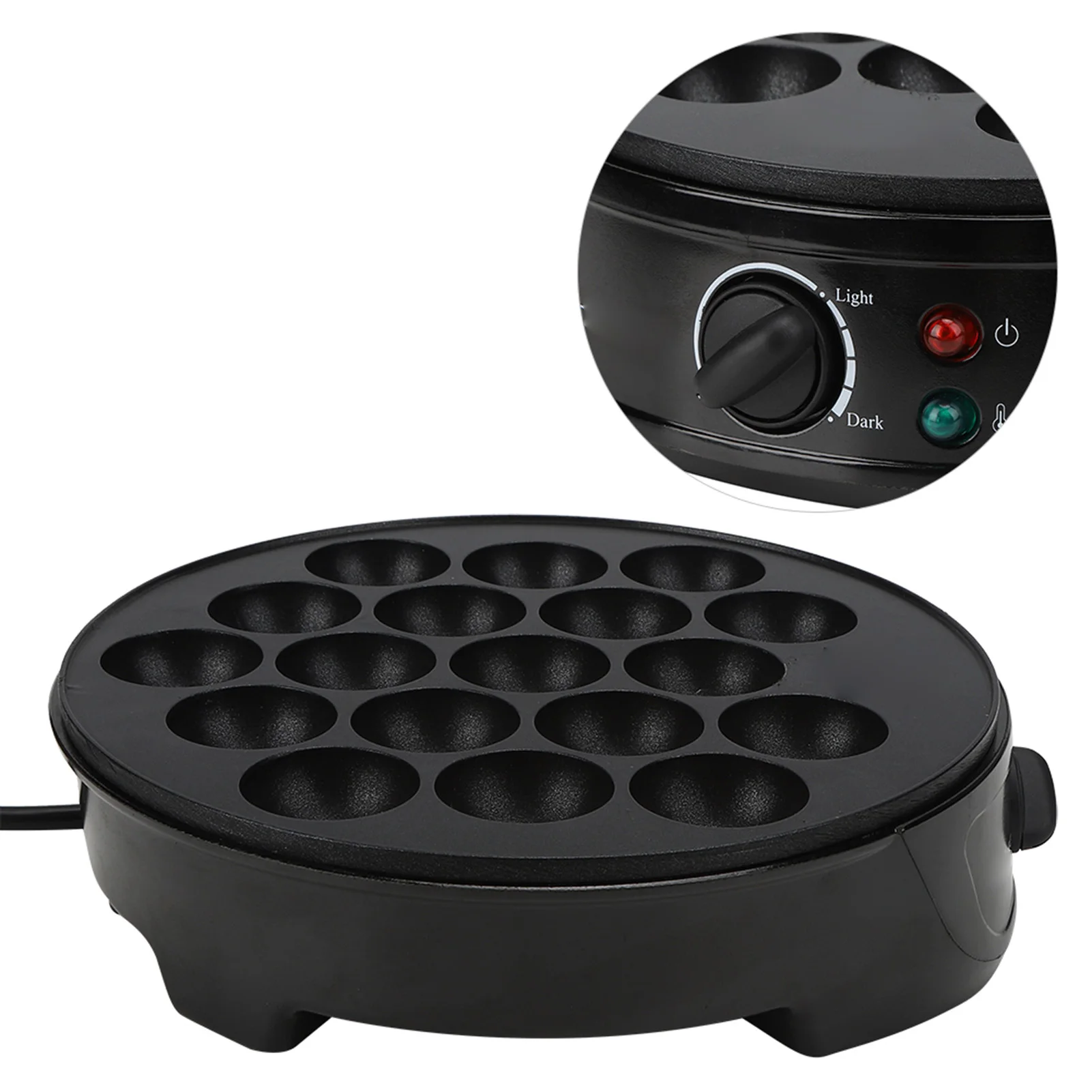 Octopus Ball Pan Grill Pan Breakfast Machine Non‑stick Black 220‑240V Electric  Takoyaki for Cake Puffs Home Octopus Ball 2