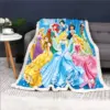 Princess Furry Custom Blanket Luxury Plush Blankets Throw Baby  Winter Fleece Microfiber Fabric Modern Printed 2