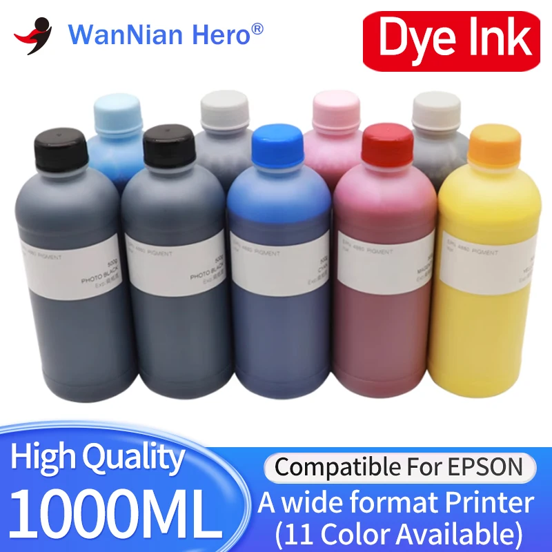 

1000ML Dye Ink For Epson 7710 7700 9710 9700 7800 9800 7880 7600 9600 7400 9400 7450 9450 4880 4800 4450 4400 4000 Printer INK