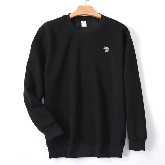 2025 nouveau 100% pur coton printemps automne marque haut de gamme hommes/femmes à manches longues col rond style à la mode Couple respirant T-shirt ﻿ 1