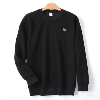 2025 Nuovo 100% puro cotone Primavera Autunno marchio di fascia alta Uomo/Donna Manica lunga O-Collo stile alla moda Coppia T-shirt reathable 1