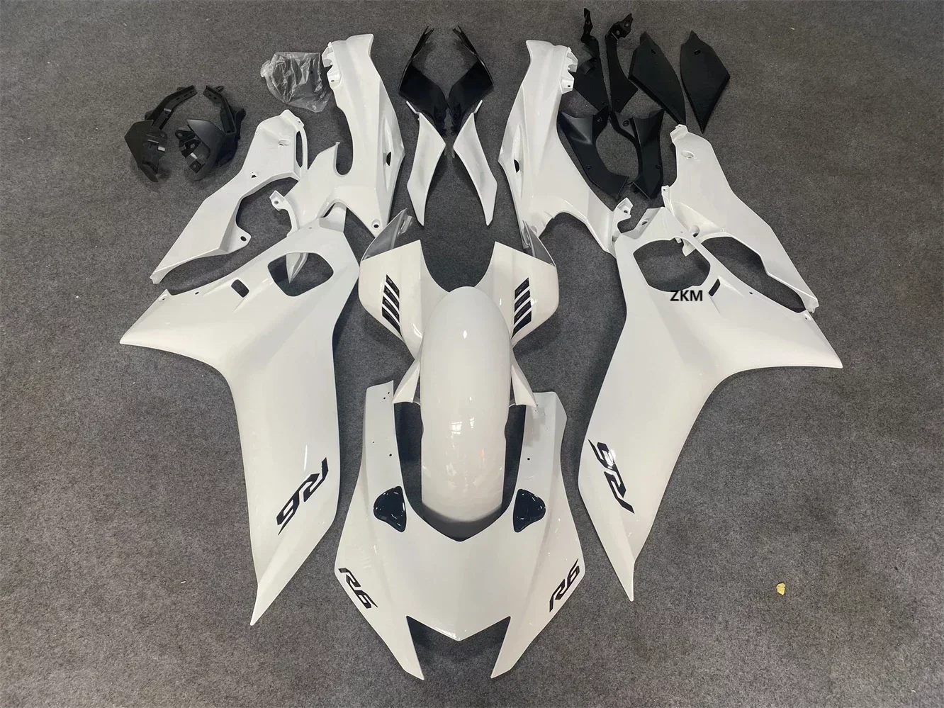 

New ABS Whole Motorcycle Fairing Kit Fit Bodywork For YAMAHA YZF R6 2017 2018 2019 2020 17 18 19 20 Brilliantly white