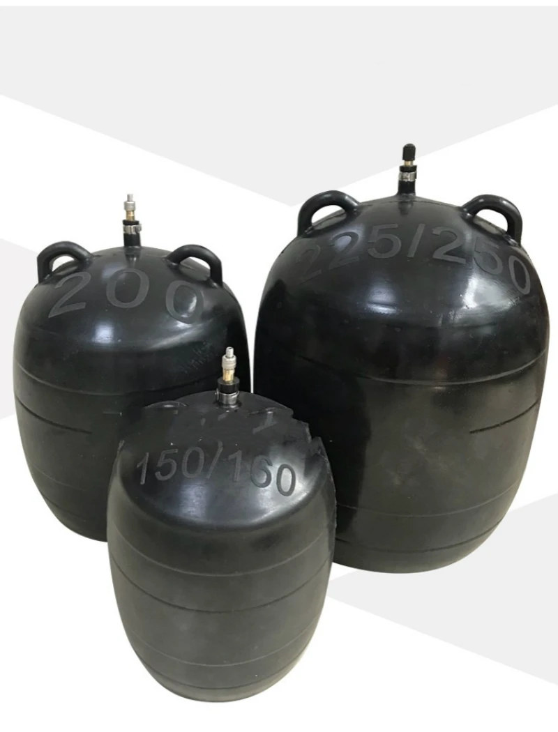 DN400 leakage testing Closed Water plugging airbag water shutoff gasbag bellow pot Pipe sealing leak test rubber bladder