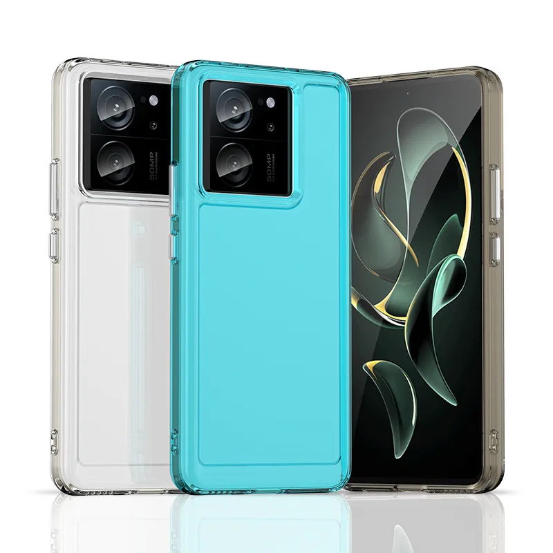 Per Xiaomi 13 T Pro Custodia Per Xiaomi 13 T 13 T Pro Cover 6.67 Pollici Antiurto Candy Soft Silicone Paraurti Trasparente Per Xiaomi 13 T