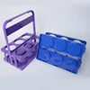 Portable Beer Carrier 4/6 Pack Folding Drinks Holder Six Pack Beer Rack Collapsible Plastic Reusable Wine Cup Rack 4