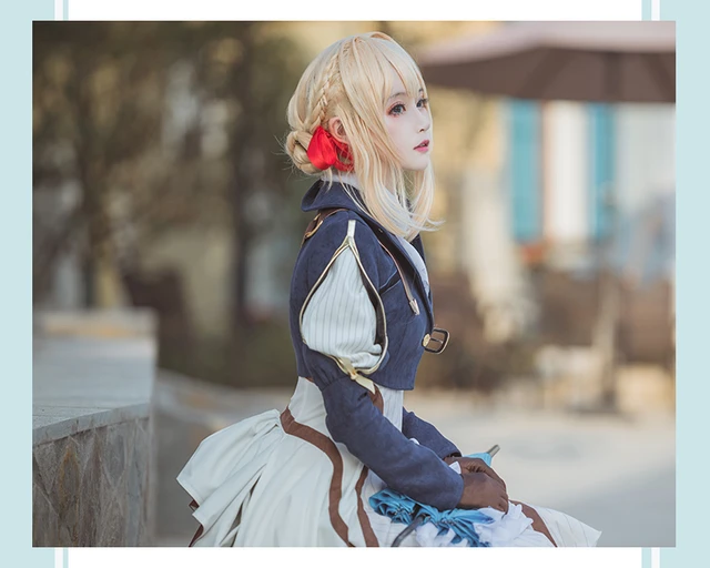 Violet Evergarden Cosplay. Cute Lolita Dress for Halloween