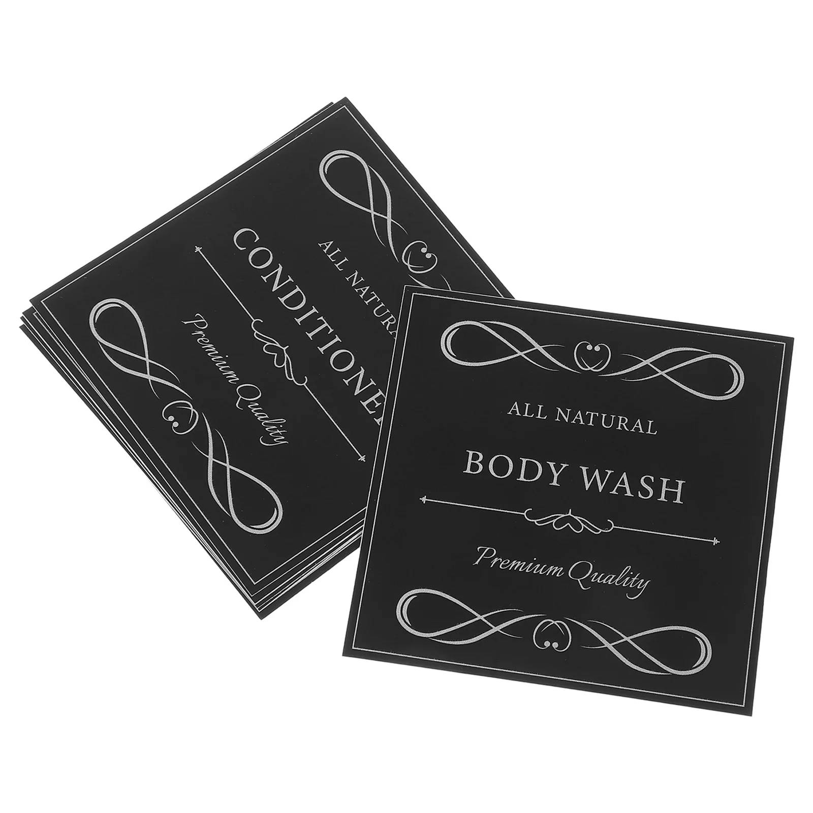 6 Sheets Hand Bottle Sticker Soap Labels Shampoo Sorted Stickers Dish Bathroom for Dispenser Waterproof Conditioner bathroom labels sticker set