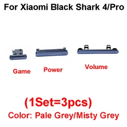 Enhanced Game Side Button & Volume Key Replacement Parts for Black Shark Smartphones (BlackShark 4Pro - Grey)