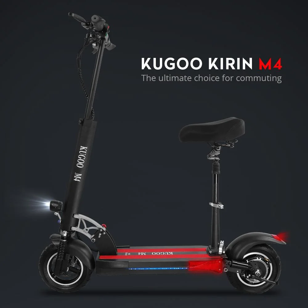 Comprar Patinete eléctrico Kugookirin M4 para adultos, patinete eléctrico  de 28 MPH con asiento, patinete eléctrico potente de 500W, Hoverboard de  paso plegable