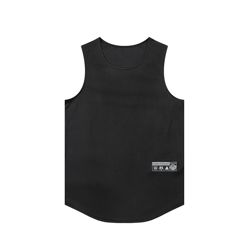 Loose Men Running Vest Outdoor Street Basketball Gym Sleeveless DIY Print Shirt Quick Dry Fitness Bodybuilding Tank Tops