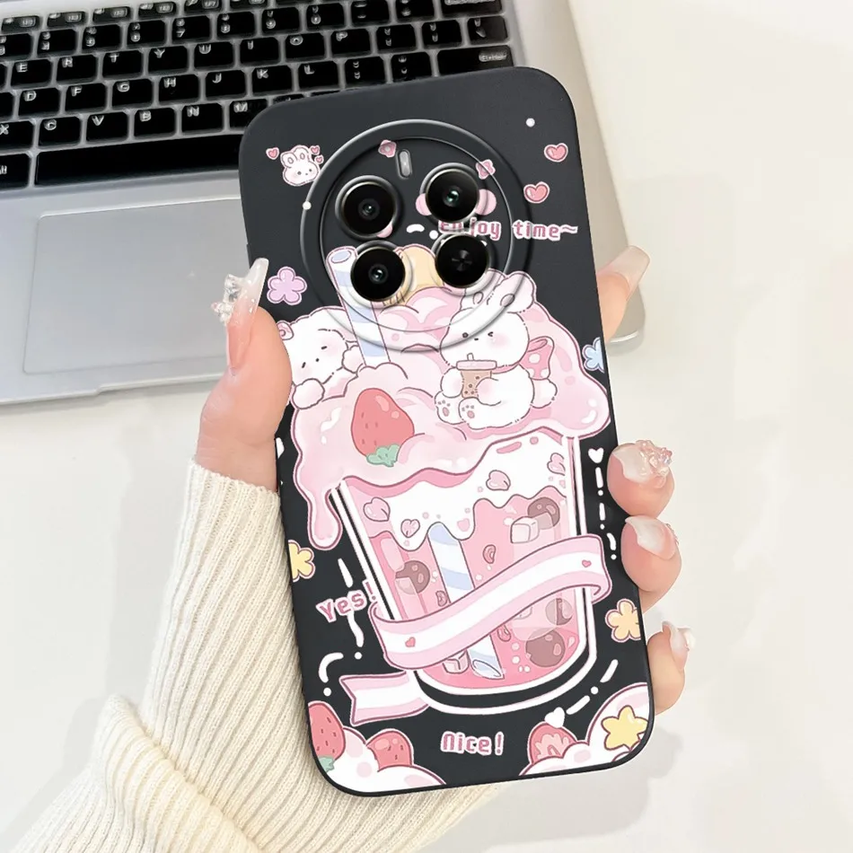 Cute New Design Soft Silicone Shockproof Phone Case - Plain Style