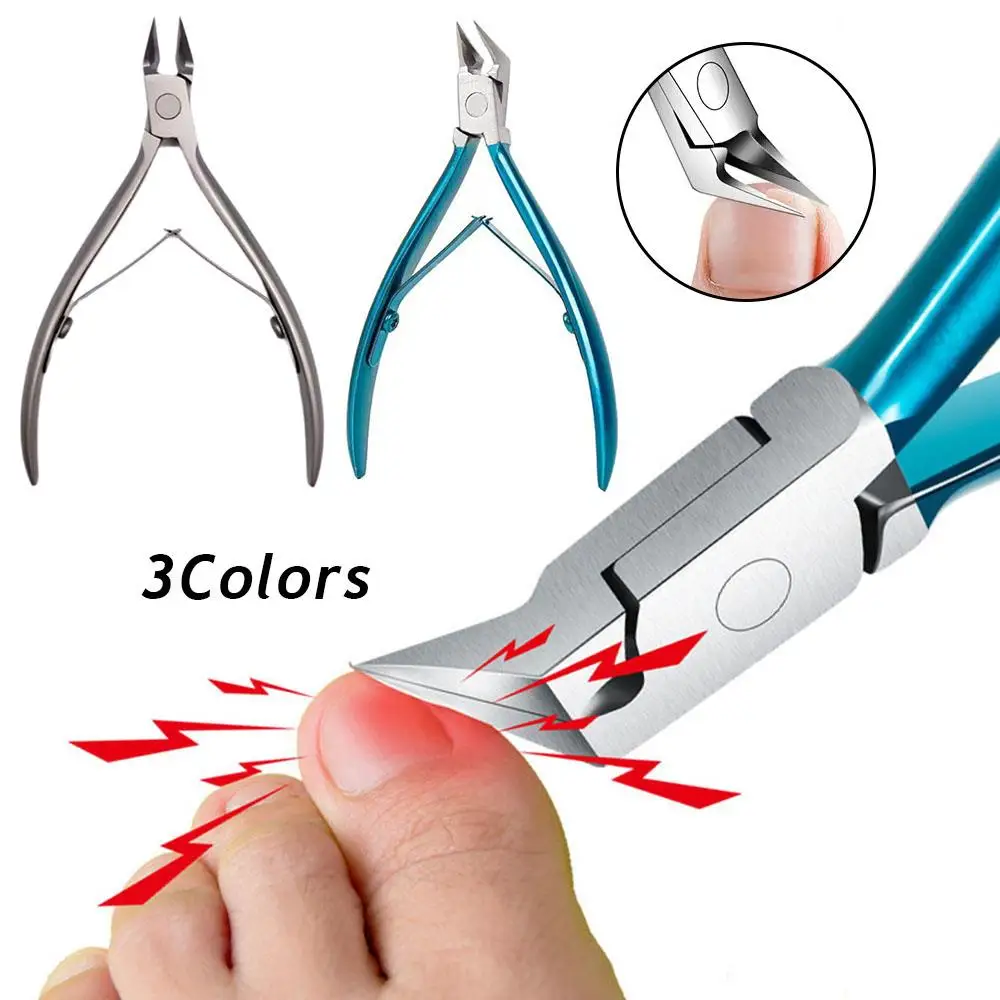 Toe Nail Clippers Nail Correction Thick Ingrown Toenail Nippers Dead Skin Dirt Remover Sharp Curved Blade Tool Nails Care