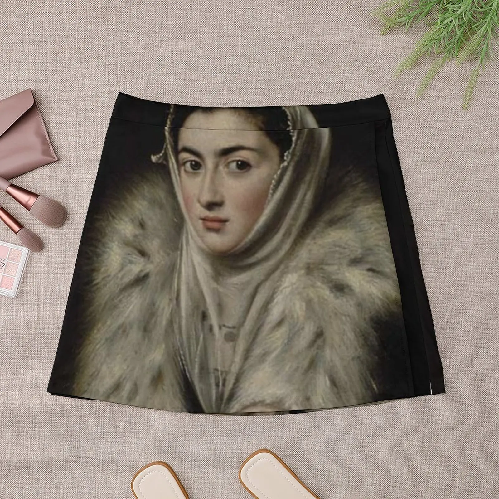 El Greco – Lady in a Fur Wrap Mini Skirt skirts night club outfits outfit korean style korean style women clothing