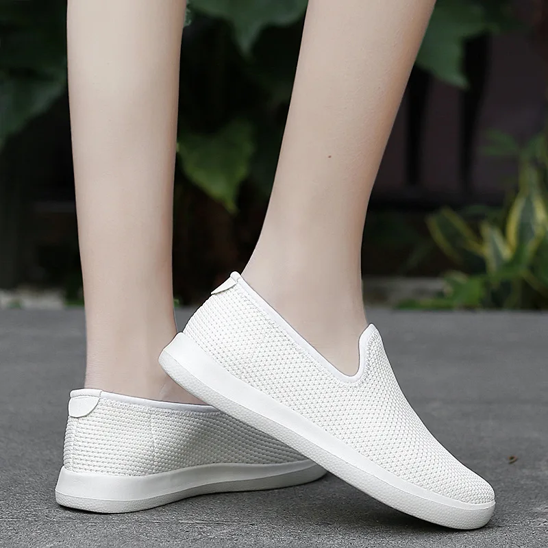 Cloth Shoes Women Summer Breathable Large Size Soft Sole Set Foot Casual Shoes Shoes Sports Shoes White Shoes Women