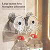 Bathroom Storage Rack Water Ripple Wall Mounted Non Perforated Suction Cup Storage Basket For Home Storage Products 5