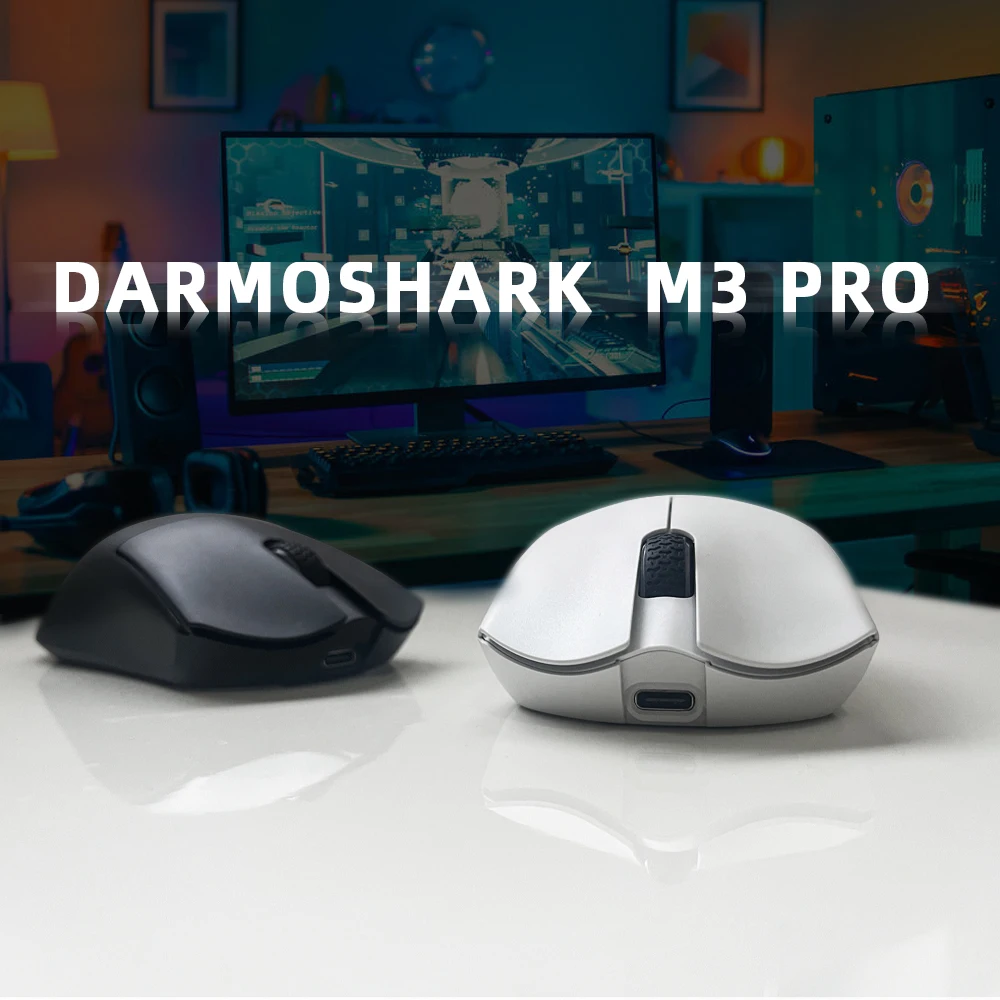 Беспроводная игровая Bluetooth-мышь Darmoshark M3PRO, 3 режима, Киберспорт, мышь 26KDPI, скандинавский стиль, N52840, PAM3395, клавиатура, компьютерные мыши для ноутбука