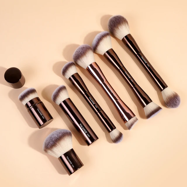 MAANGE ensemble de pinceaux de maquillage professionnel Double tête fond de teint poudre correcteur Blush pinceau de maquillage fibre douce cheveux cosmétique beauté 1