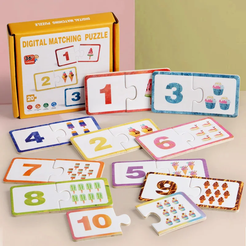 Wooden Number Puzzle Toy 1