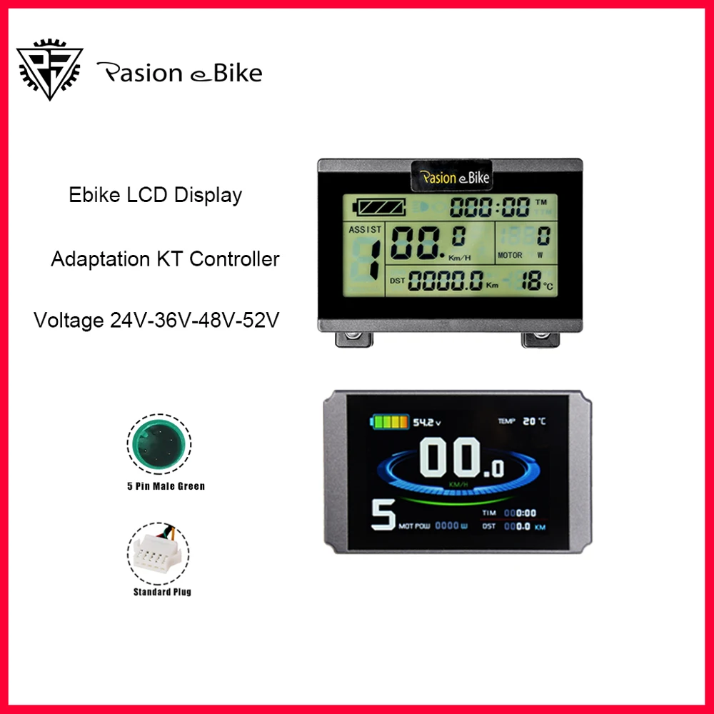 Ebike Display LCD3 LCD8H LCD4 Kuteng 24V/36V/48V/52V Electric Bicycle Bike Display for Electric Bike Kit Accessories  KT Control
