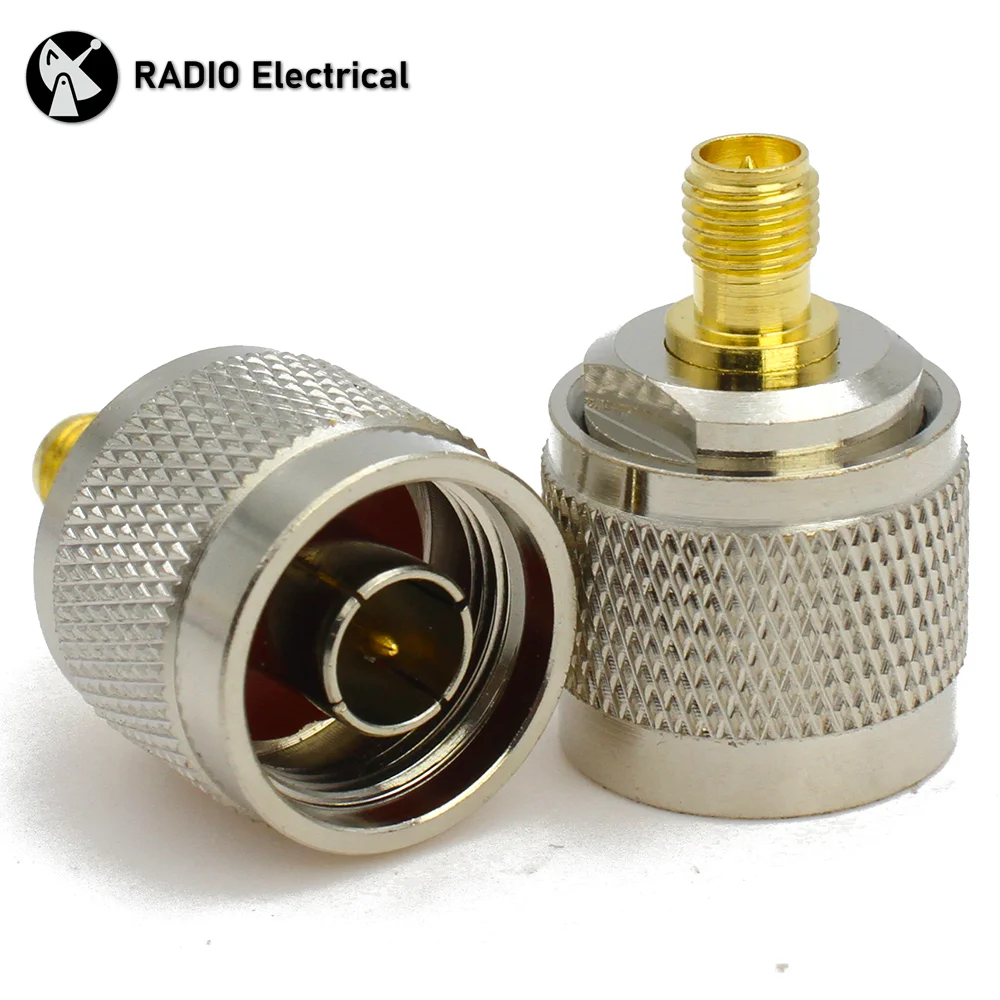 

L16 N Male to RP-SMA Female RF Coaxial Adapter RP SMA Female to N Test Converter for Wi-Fi Cable/Telecom Wire Terminals Straight
