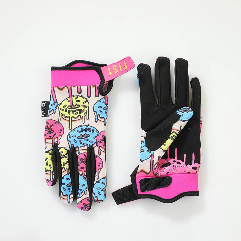 fistplast Four-color Super Donut Wheel Glitz Riding dirt bike long finger touch screen gloves 6
