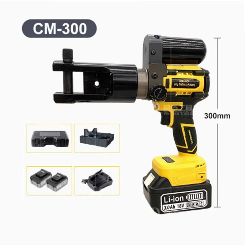 충전식 휴대용 전동 유압 크림핑 플라이어 16-400mm² 구리 알루미늄 터미널 전동 유압 플라이어