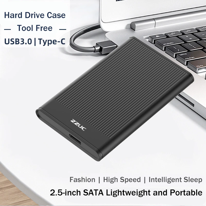 Compact USB3.0/Type-C Hard Drive Enclosure