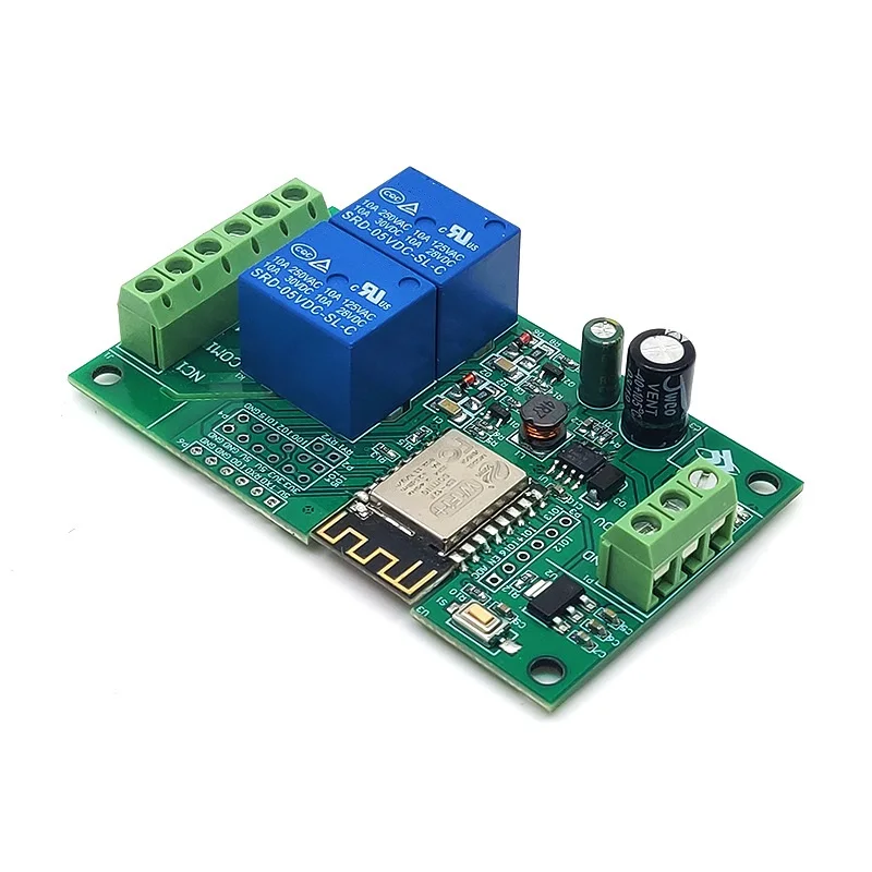 

Двухканальный модуль Wi-Fi 5 В/8-80 в ESP8266, плата разработки для IOT, контроллер приложения для умного дома, модуль Arduino