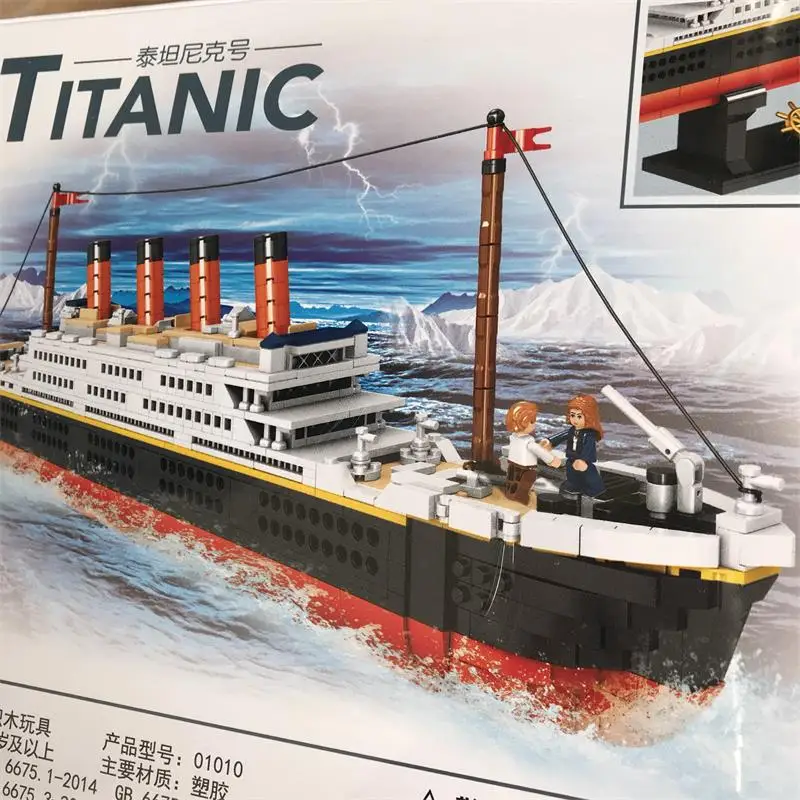 

1288PCS Zhegao Blocks Classic Retro Titanic Building Bricks Toys for Children Present Boy Girls Gift Birthday Juguetes 01010